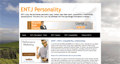 Desktop Screenshot of entjpersonality.info