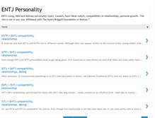 Tablet Screenshot of entjpersonality.info